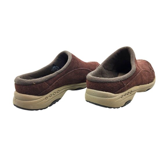 Womens Easy Spirit Soft Brushed Leather Slide On Mules - Picture 6 of 9